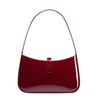 Saint Laurent Le 5 À 7 Mini Patent-Leather Shoulder Bag - Dark Red / Burgundy