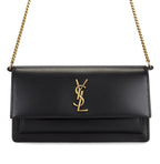 Saint Laurent Sunset Bag.made from Smooth / Crocodile-Embossed Calfskin Leather