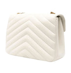 Saint Laurent Loulou Shoulder Bag - Cream / White