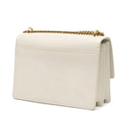 Saint Laurent Sunset Medium Shoulder Bag - White Calfskin Leather