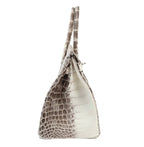 Hermès Birkin 30 Himalaya Niloticus Crocodile Handbag