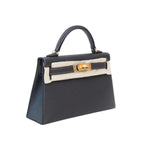 Hermès Mini Kelly Ii Sellier Bag - Dark Grey Epsom Leather