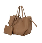 Polène Cyme Mini Textured Camel Leather