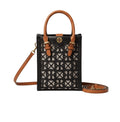 Tory Burch Monogram Laser Cut Mini T Tote Bag