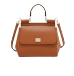 Dolce & Gabbana Miss Sicily Bag Brown Leather