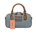 Miu Top-Handle Bag Featuring A Large Logo