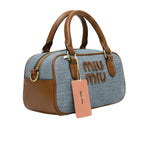 Miu Top-Handle Bag Featuring A Large Logo