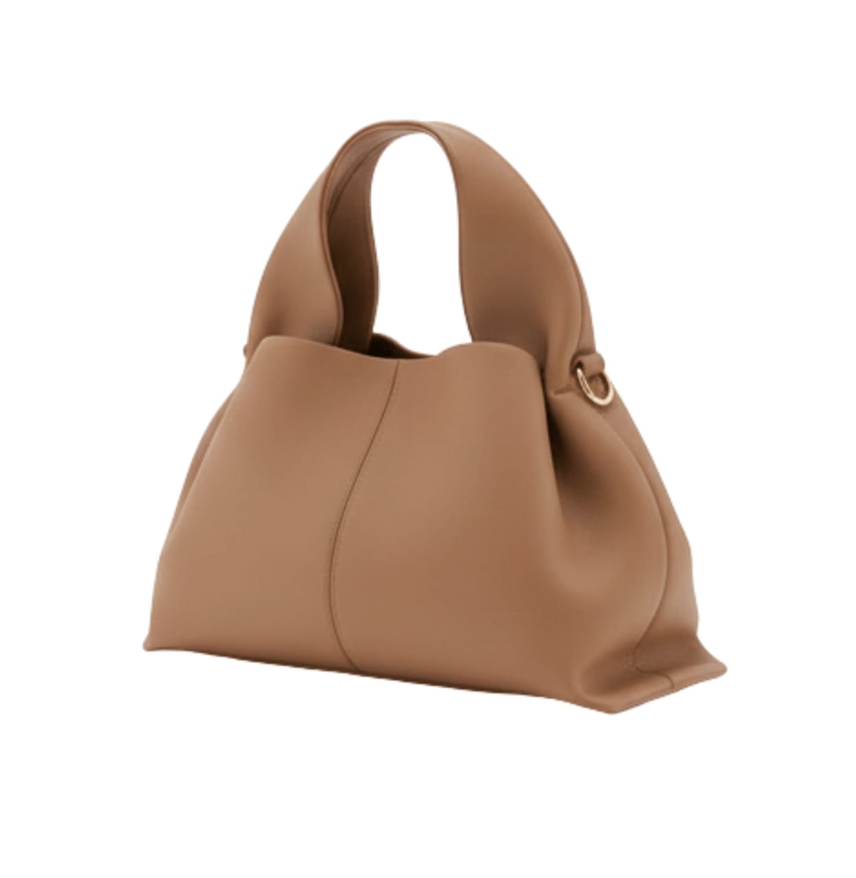 Polène Numéro Neuf Mini Textured Taupe Leather