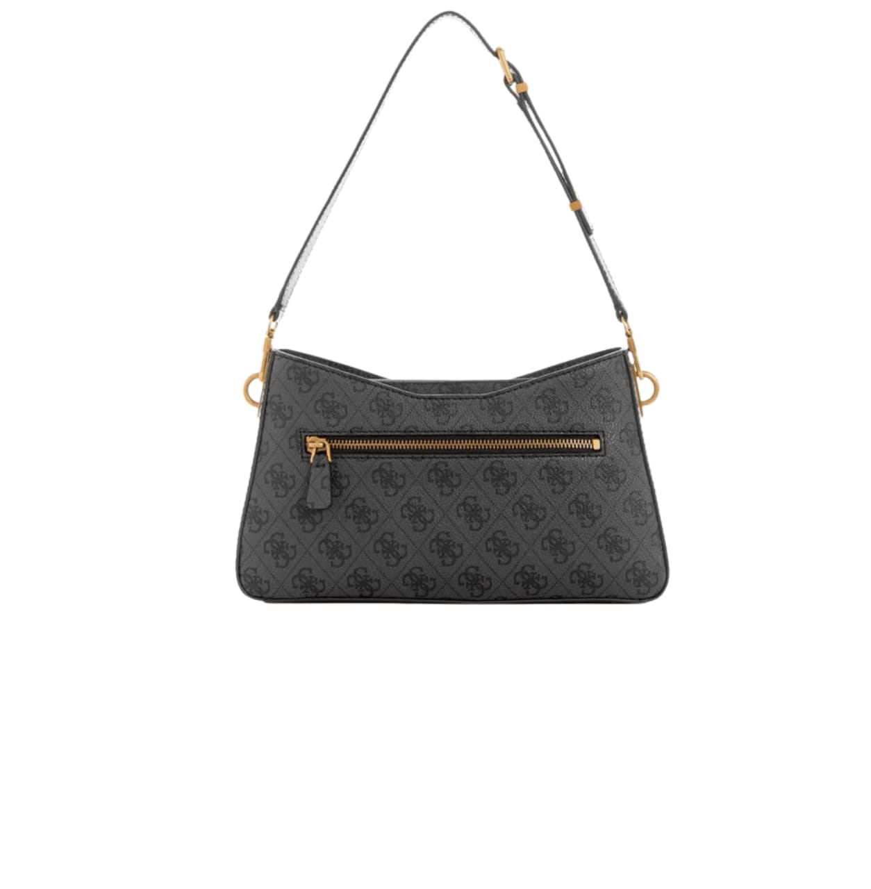 Guess Coal Logo Printed Elite Shoulder Bag
