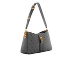 Guess Coal Logo Printed Elite Shoulder Bag