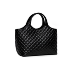 YSL Icare Maxi Quilted Lambskin Black