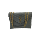 Saint Laurent Loulou Grey-Golden