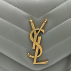 Saint Laurent Loulou Grey-Golden
