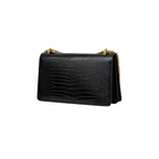 YSL Sunset Medium Croc-Embossed Leather