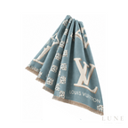 Louis Vuitton Check Teal Scarf – Green
