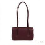 Chanel Preppy Coco Small Flap Bag – Dark Burgundy - View 5