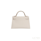 Hermès Kelly Mini White Hand Bag