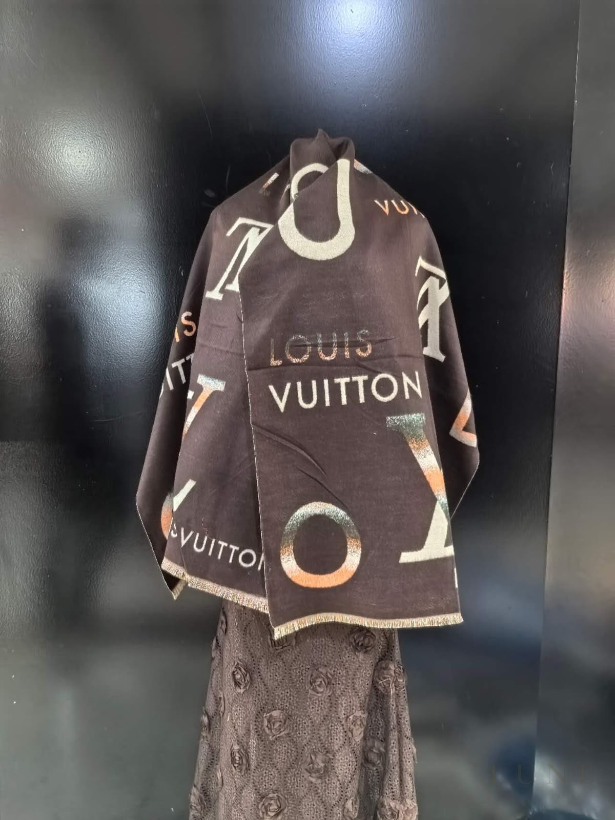 Louis Vuitton Monogram Scarf – Dark Brown