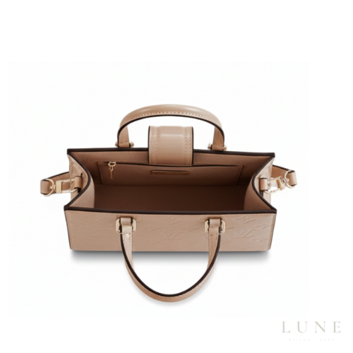 Louis Vuitton Satchel Bag Leather Neutral