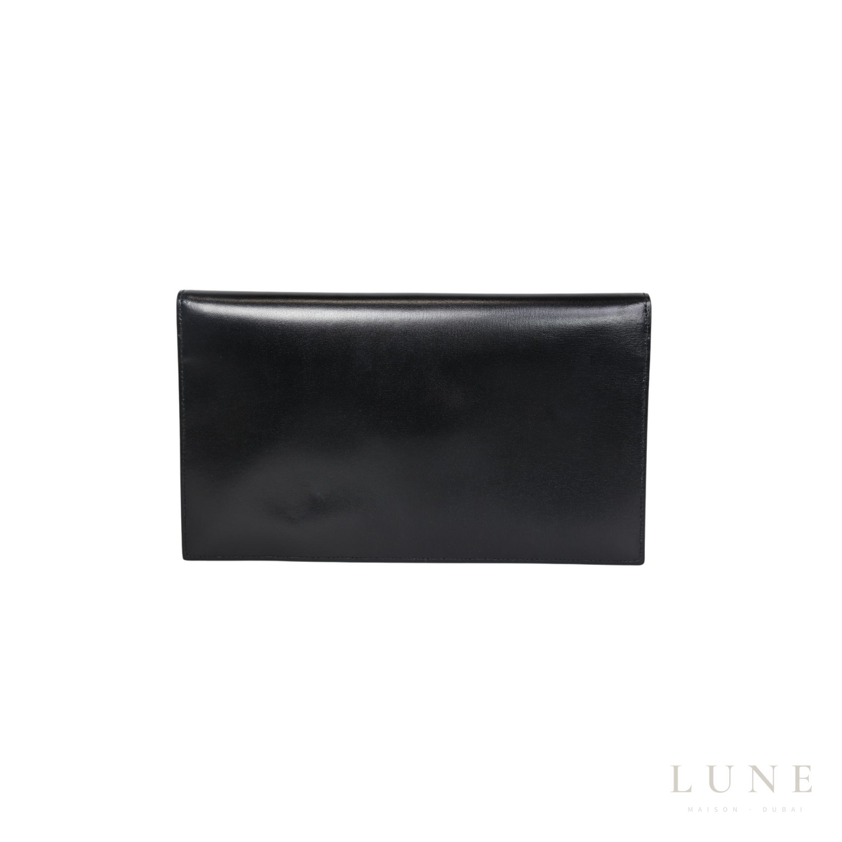 Saint Laurent Uptown Pouch - Black Calfskin Leather