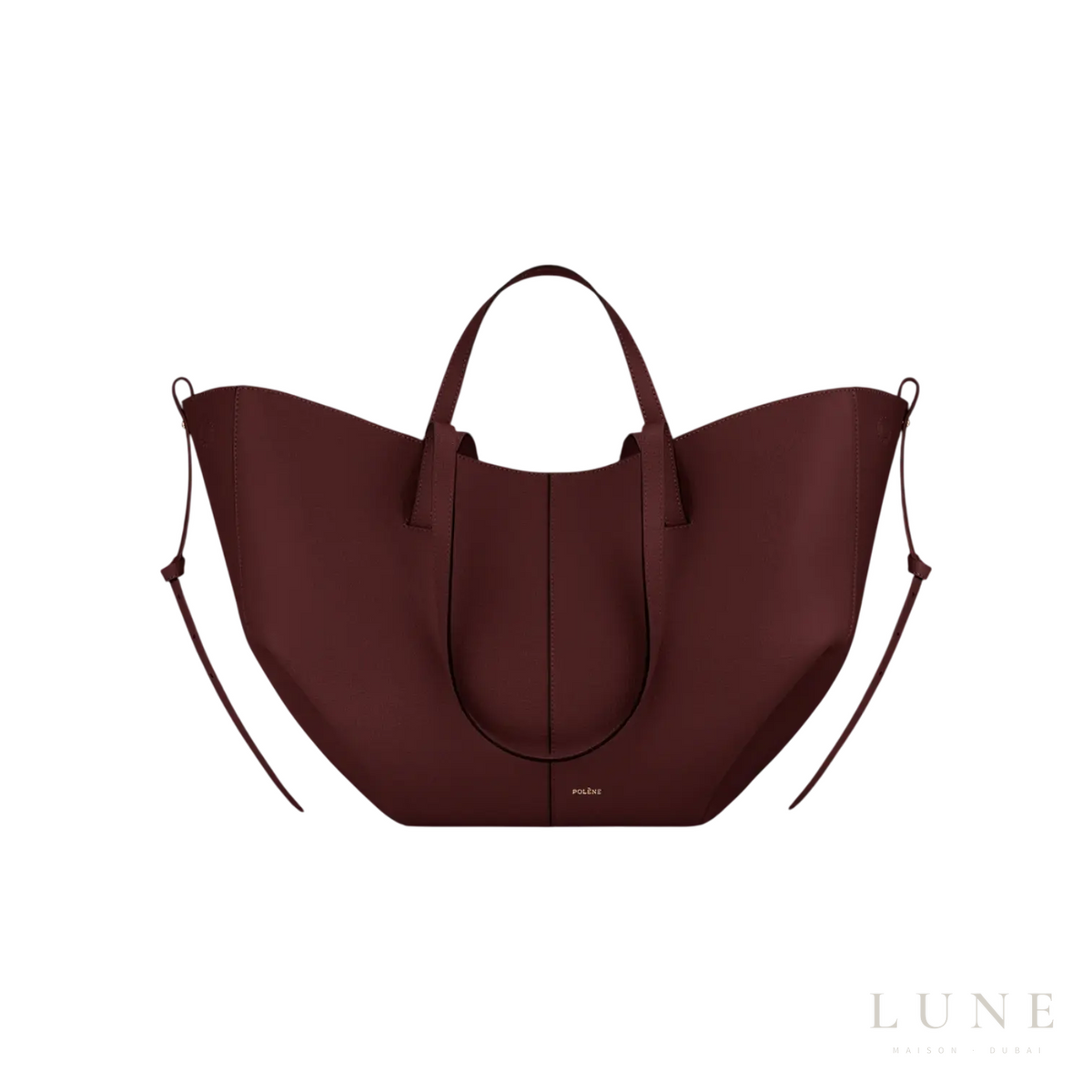 Polène Cyme Tote Bag – Black Cherry - View 1