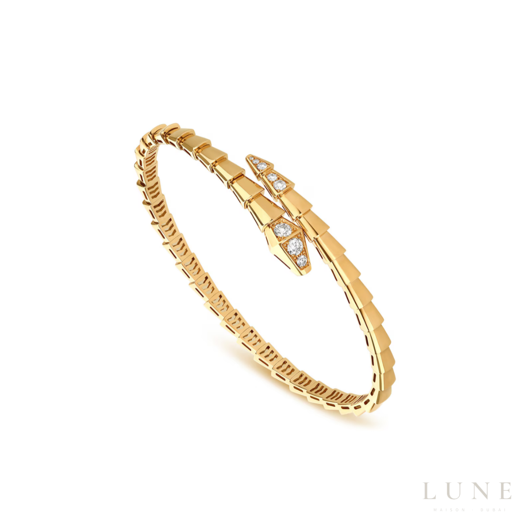 Bvlgari Yellow Gold and Diamond Serpenti Viper