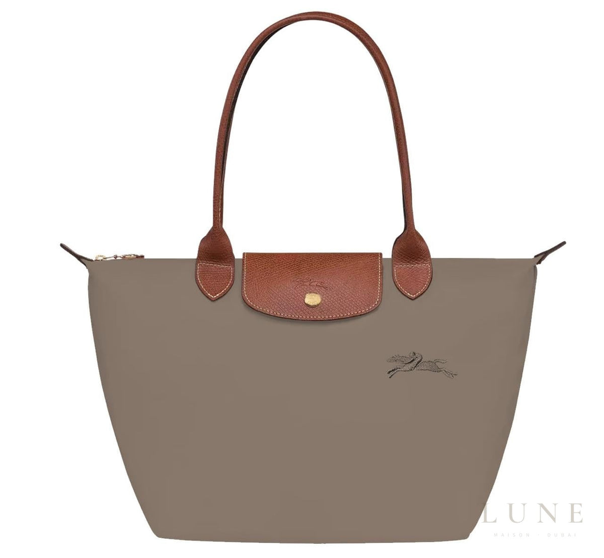 Bag | Longchamp – Le Pliage Club Shoulder Bag S – Khaki – Taupe