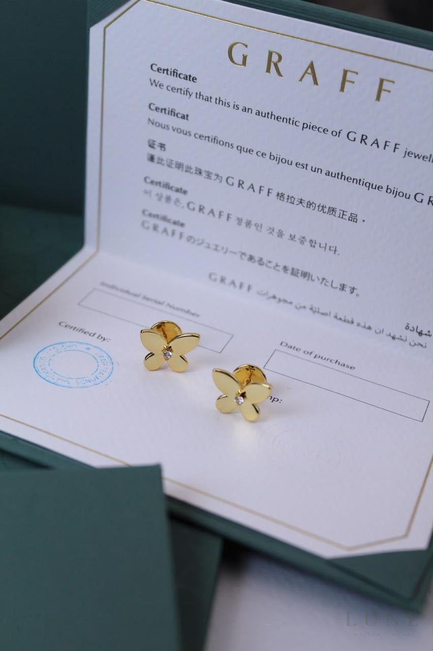 Graff Butterfly Earrings – Gold