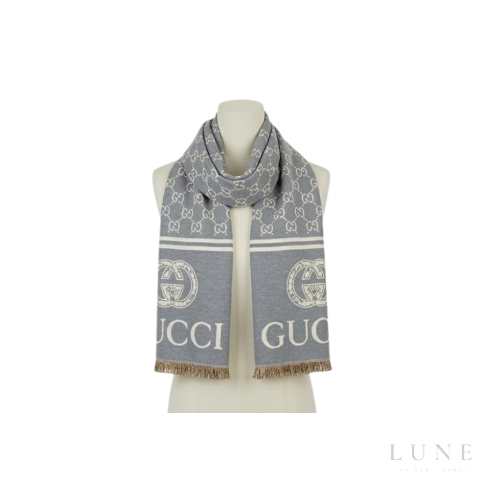 Gucci GG Light Scarf – Grey