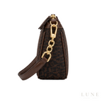 Aigner Bag | Delia Monogram Shoulder Bag – Dark Brown