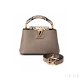 Louis Vuitton Capucines Gray Python