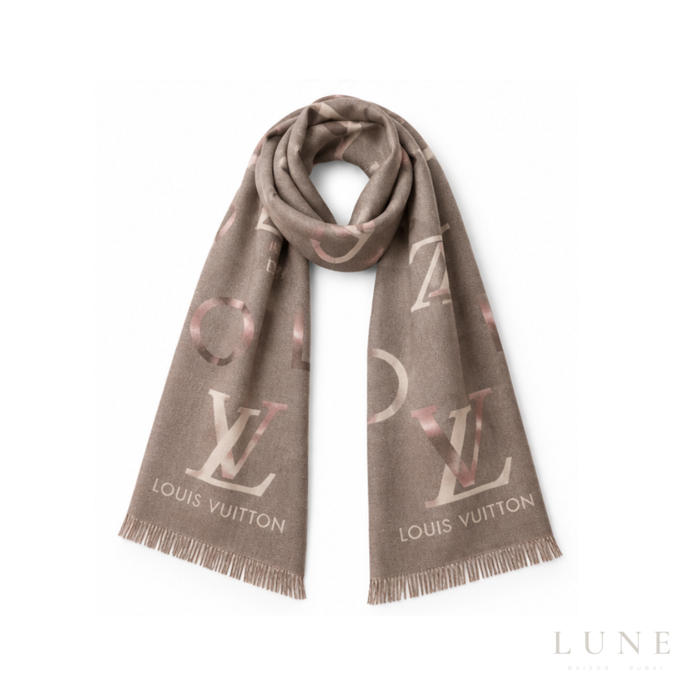 Louis Vuitton | Split Shawl Brown - View 3