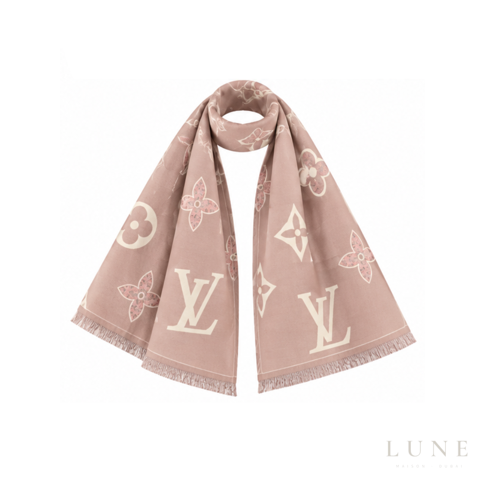 Louis Vuitton Monogram Graphic Scarf – Pink