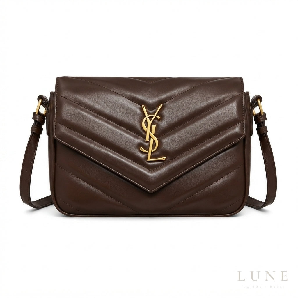 Saint Laurent Loulou Crossbody Bag – Dark Brown - View 1