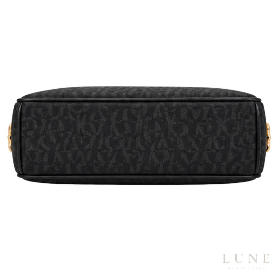 Aigner Bag | Delia Monogram Shoulder Bag – Black