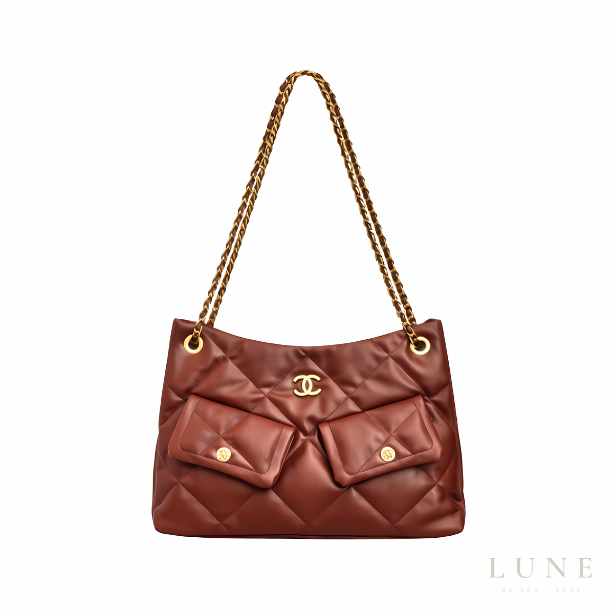 Chanel 25 Small Hobo Bag Suede Burgundy
