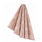 Gucci GG Monogram Jacquard Scarf – Pink