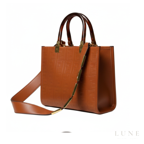 Fendi Sunshine Brown Leather