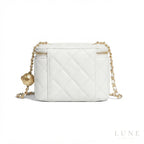 Chanel Mini Vanity Case – White & Gold-Tone - View 3