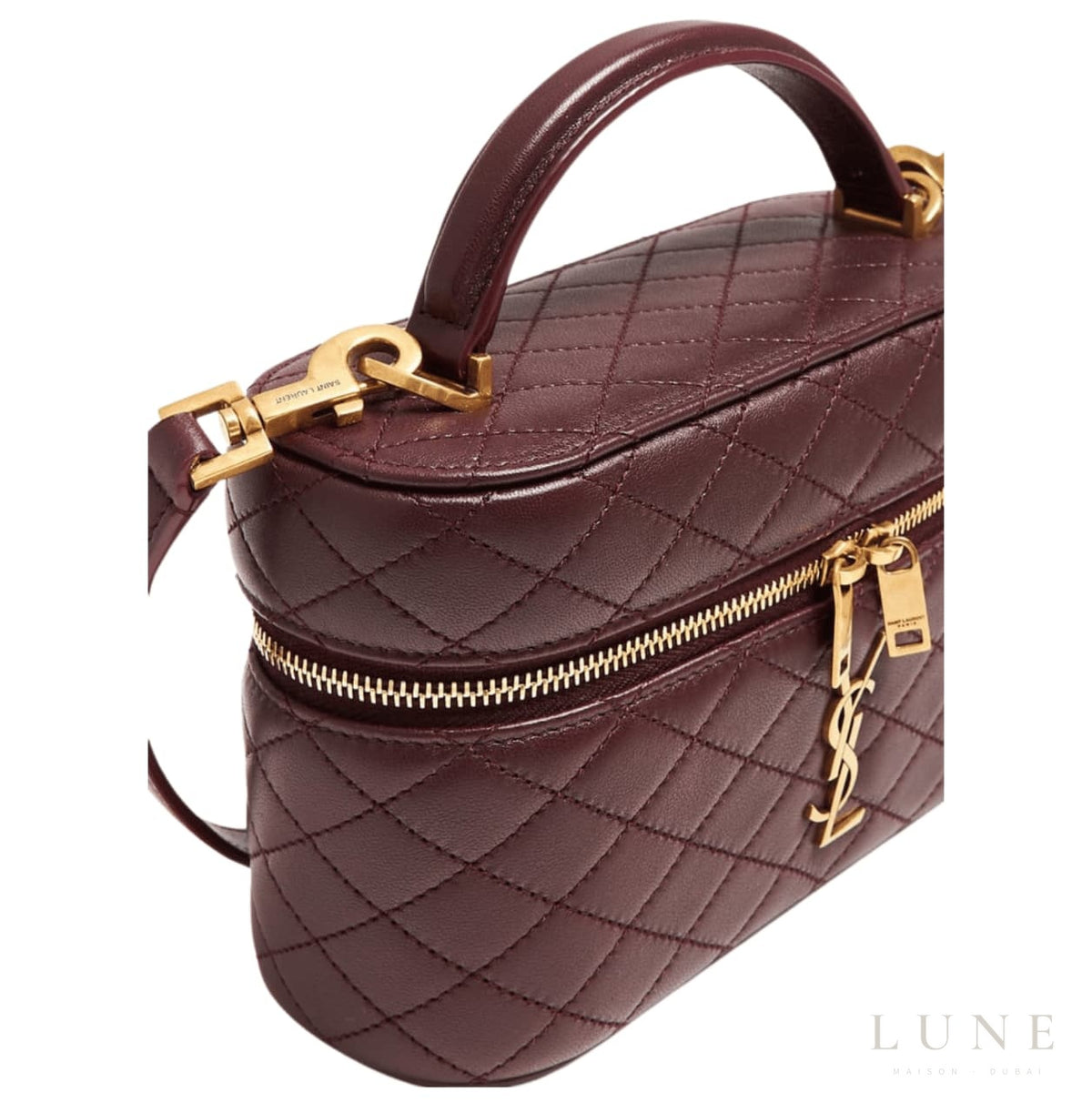 Saint Laurent Gaby Vanity Bag - Rich, Burgundy