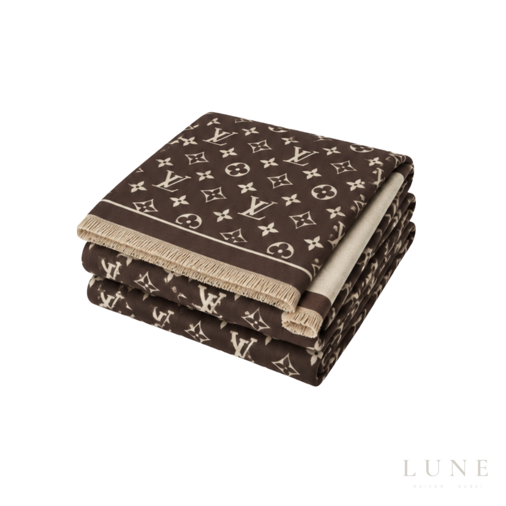 Louis Vuitton Classic Chocolate Scarf – Brown