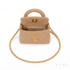 Chanel Kelly Shopper Bag – Beige Quilted - View 4