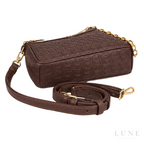 Aigner Bag | Delia Monogram Shoulder Bag – Brown