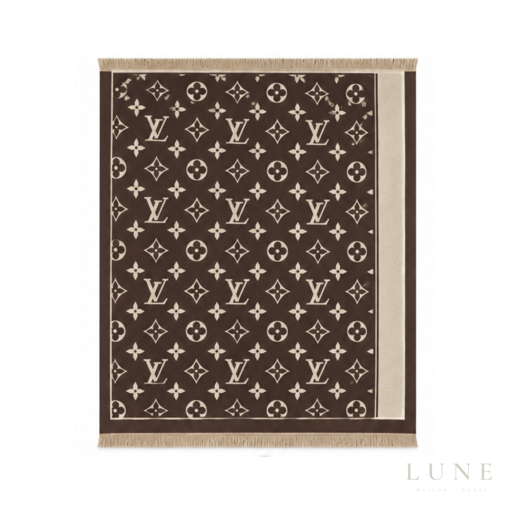 Louis Vuitton Classic Chocolate Scarf – Brown