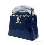 Louis Vuitton Capucines Navy Python