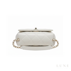 Chanel 19 White Flap Bag