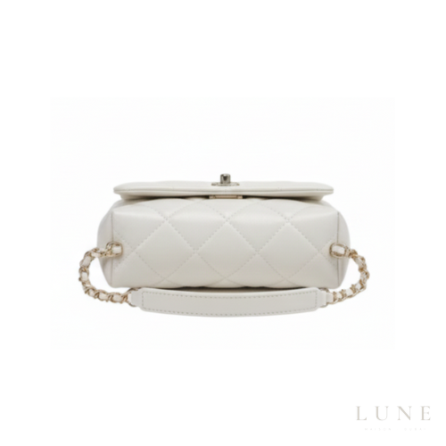 Chanel 19 White Flap Bag