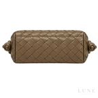 Bottega Veneta Bag | Small Loop Top-Handle Bag – Pinecone (Taupe – Dark Beige Intrecciato leather)