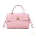 Chanel CC Turn-Lock Handbag – Light Pink - View 1