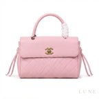 Chanel CC Turn-Lock Handbag – Light Pink - View 1